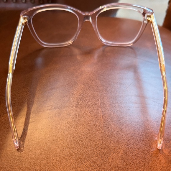 GUCCI clear/pink tint/gold prescription glasses Frame with soft case! - Picture 8 of 17